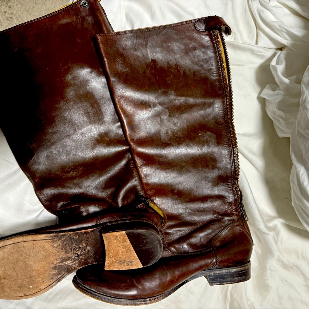 Women’s Frye Boots Extended Calf Size 10